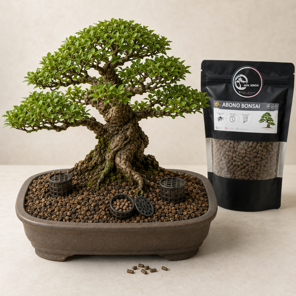 Abono Orgánico en Pellets para Bonsái + 4 Canastillas
