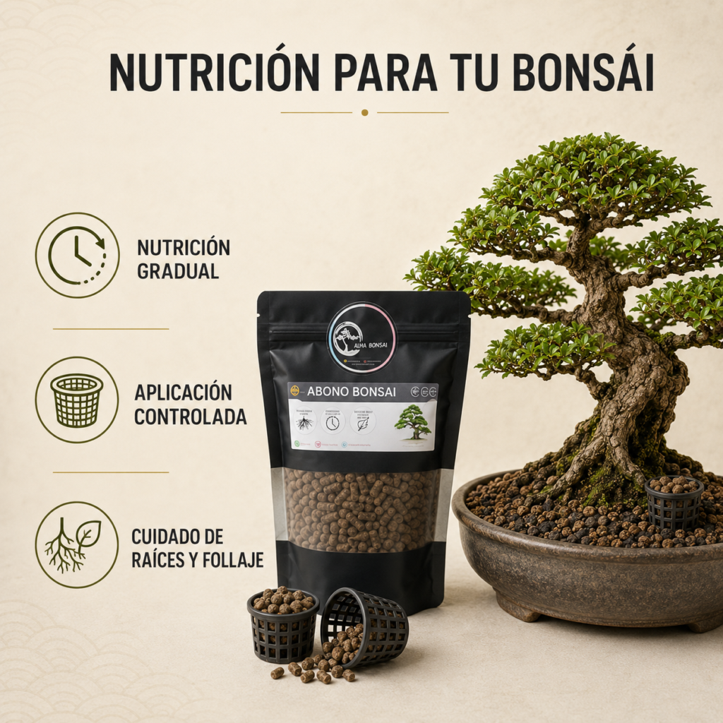 Abono Orgánico en Pellets para Bonsái + 4 Canastillas